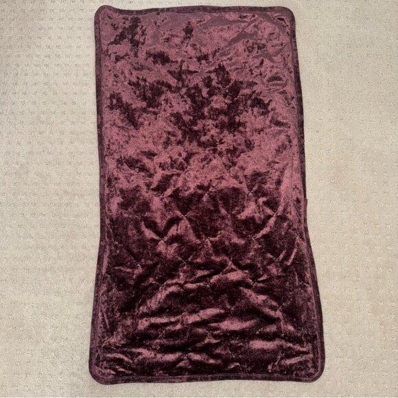 Comforter & pillow cases king sized crushed velvet quilted satiny silky shimmer - Picture 4 of 11